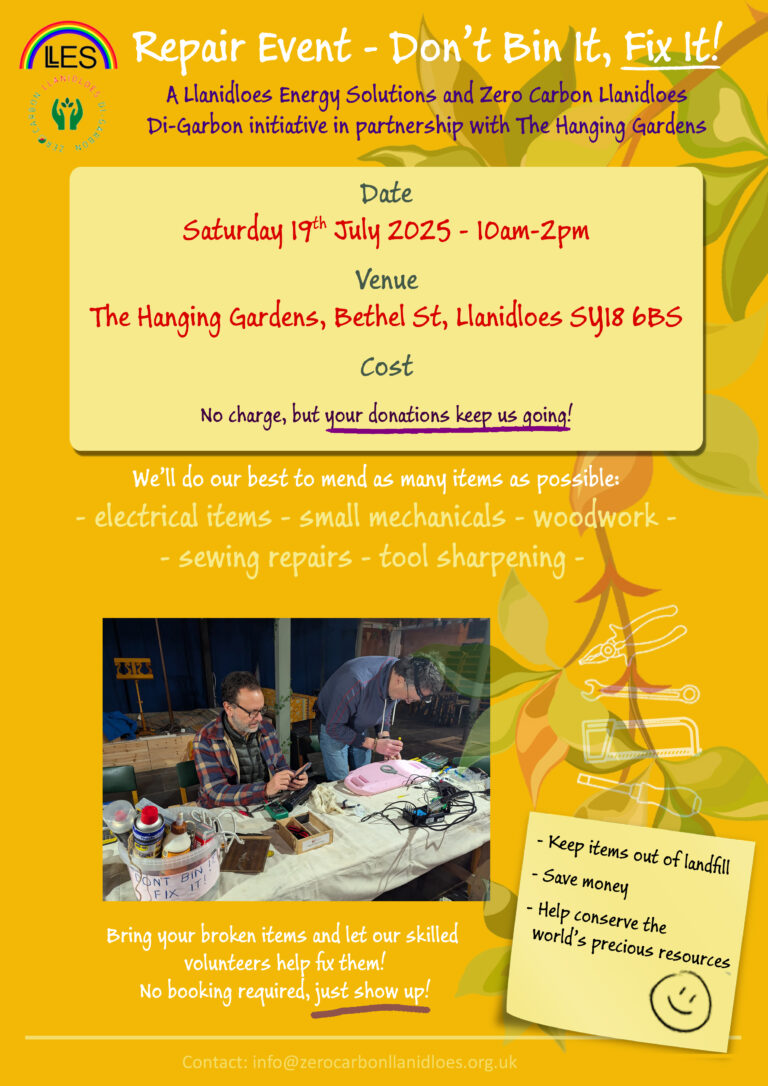 Don't Bin It, Fix It! Repair Event